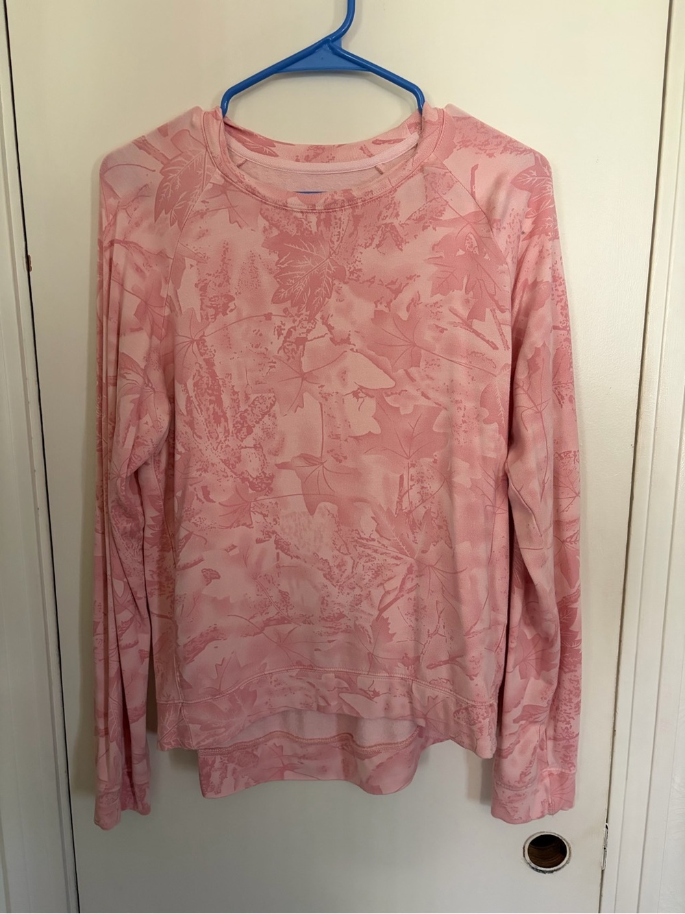 Thread & Supply Dusty Pink camo Print Crewneck Top